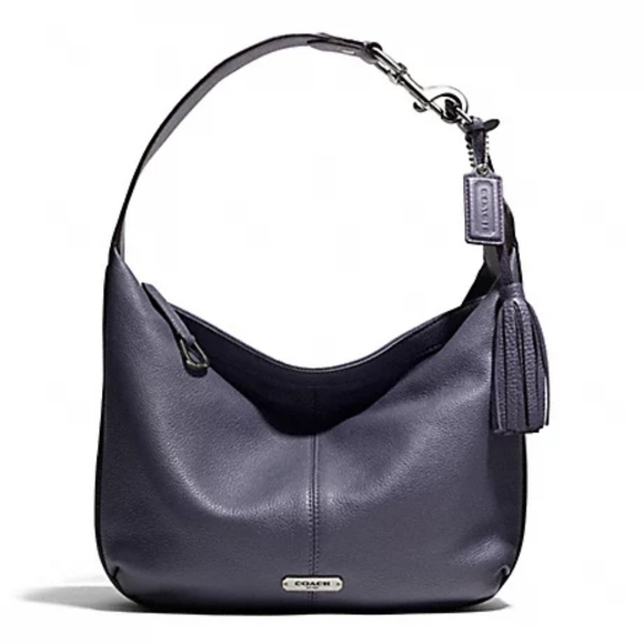 Coach Avery small leather grey hobo bag - Picture 1 of 13